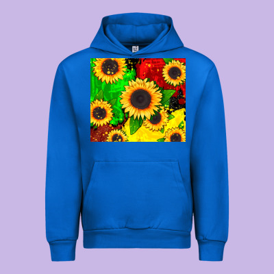 Juneteenth Sunflowers Urban Hoodie Designed By Cowgirlartshop