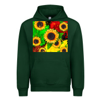Forest Green juneteenth sunflowers Urban Hoodie - CowGirlArtShop