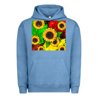 Pigment Pebble Blue juneteenth sunflowers Urban Hoodie - CowGirlArtShop