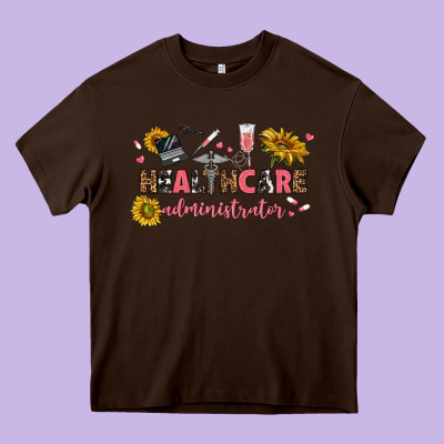 Healthcare Administrator Heavy Core Tee Designed By Texasbilliewilder