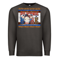 Smoke 4th of July Western Star Spangled Baby Cow Premium Sweatshirt - LillyAllenDesigns