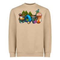 Mushroom camp coffee cups ado Heavyweight Sweatshirt - AdoDesignShop