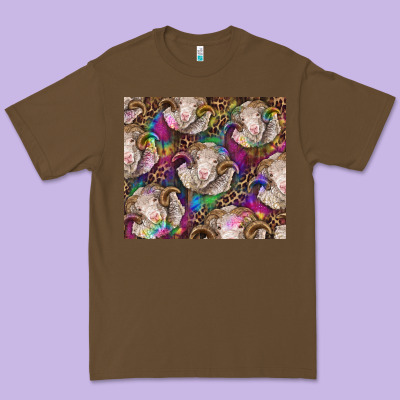 Merino Ram Tie Dye Tumbler Premium Tee Designed By Barkaloodesign