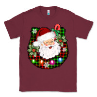 Burgundy horseshoe santa Classic Tee - AdoDesignShop