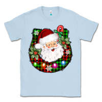 Dusty Blue horseshoe santa Classic Tee - AdoDesignShop
