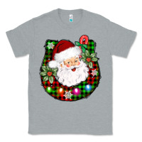Heather Grey horseshoe santa Classic Tee - AdoDesignShop