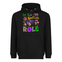 Black let the good times roll with mardi gras monster tr Heavyweight Hoodie - LillyAllenDesigns