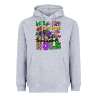 Heather Grey let the good times roll with mardi gras monster tr Heavyweight Hoodie - LillyAllenDesigns