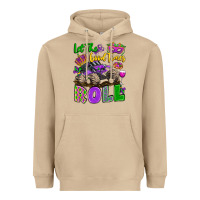 Mushroom let the good times roll with mardi gras monster tr Heavyweight Hoodie - LillyAllenDesigns