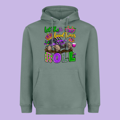 Let The Good Times Roll With Mardi Gras Monster Tr Heavyweight Hoodie Designed By Lillyallendesigns