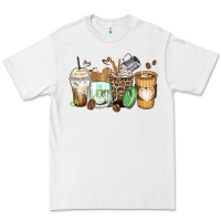 White latte coffee cups Premium Tee - Zillion Design Studio