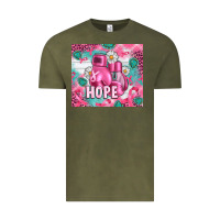 Vintage Olive Breast Cancer Boxing Gloves Vintage Tee - Artiststas