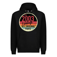 Black 16th Birthday gift Vintage 2003 Premium Hoodie - Bettercallsaul