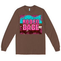 Chestnut rodeo babe cowhide leopard turquoise Long Sleeve Tee - BarkalooDesign