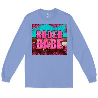 Colony Blue rodeo babe cowhide leopard turquoise Long Sleeve Tee - BarkalooDesign