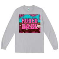 Moon Dust rodeo babe cowhide leopard turquoise Long Sleeve Tee - BarkalooDesign