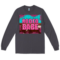 Smoke rodeo babe cowhide leopard turquoise Long Sleeve Tee - BarkalooDesign