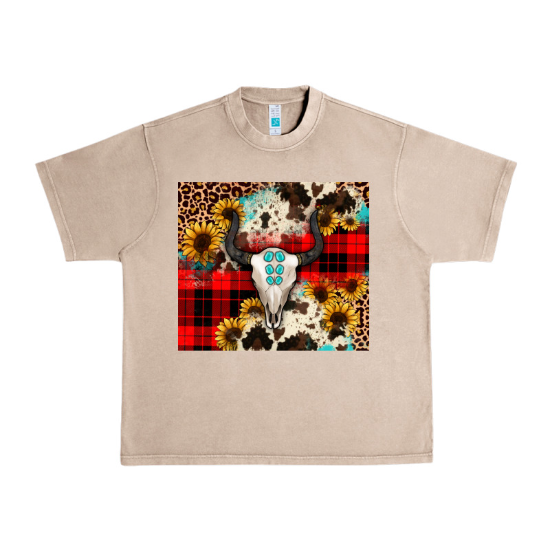 Bullskull Sunflower Urban Heavy Tee by JahusDesignShop | Teevron