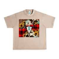 French Oak bullskull Sunflower Urban Heavy Tee - JahusDesignShop