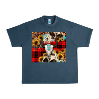 Midnight Navy bullskull Sunflower Urban Heavy Tee - JahusDesignShop