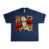Navy bullskull Sunflower Urban Heavy Tee - JahusDesignShop