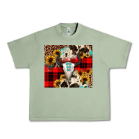 Oil Green bullskull Sunflower Urban Heavy Tee - JahusDesignShop