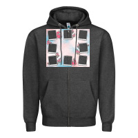 Charcoal Heather add your text photo collage life Zipper Hoodie - MaliasSmallBusiness