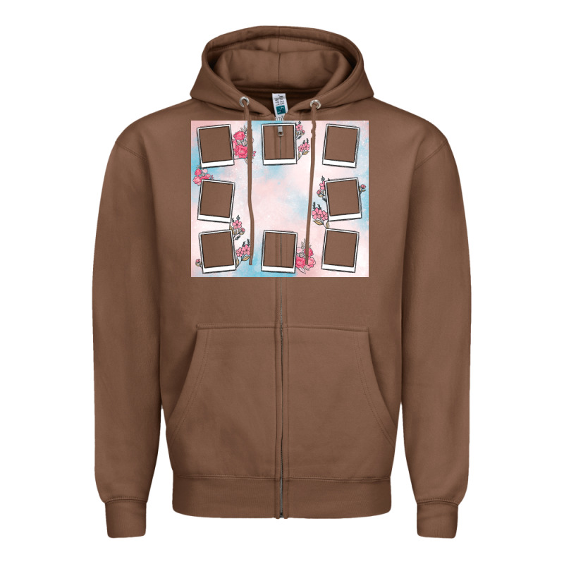 Add Your Text Photo Collage Life Zipper Hoodie by MaliasSmallBusiness | Teevron