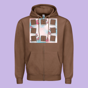 Add Your Text Photo Collage Life Zipper Hoodie Designed By Maliassmallbusiness