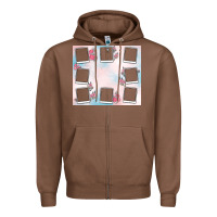 Chestnut add your text photo collage life Zipper Hoodie - MaliasSmallBusiness