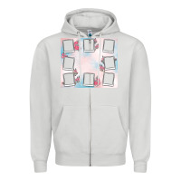 Dove Grey add your text photo collage life Zipper Hoodie - MaliasSmallBusiness
