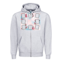 Heather Grey add your text photo collage life Zipper Hoodie - MaliasSmallBusiness