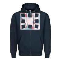 Navy add your text photo collage life Zipper Hoodie - MaliasSmallBusiness