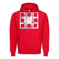 Red add your text photo collage life Zipper Hoodie - MaliasSmallBusiness