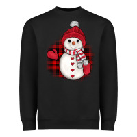 Black christmas snowman Heavyweight Sweatshirt - JahusDesignShop