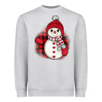 Heather Grey christmas snowman Heavyweight Sweatshirt - JahusDesignShop
