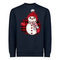 Navy christmas snowman Heavyweight Sweatshirt - JahusDesignShop