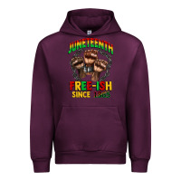 Mauve Wine juneteenth free ish since 1865 Urban Hoodie - CowGirlArtShop