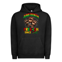 Pigment Black juneteenth free ish since 1865 Urban Hoodie - CowGirlArtShop