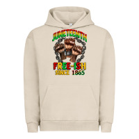 Pigment French Oak juneteenth free ish since 1865 Urban Hoodie - CowGirlArtShop