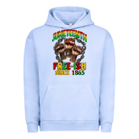 Pigment Grape Ice juneteenth free ish since 1865 Urban Hoodie - CowGirlArtShop