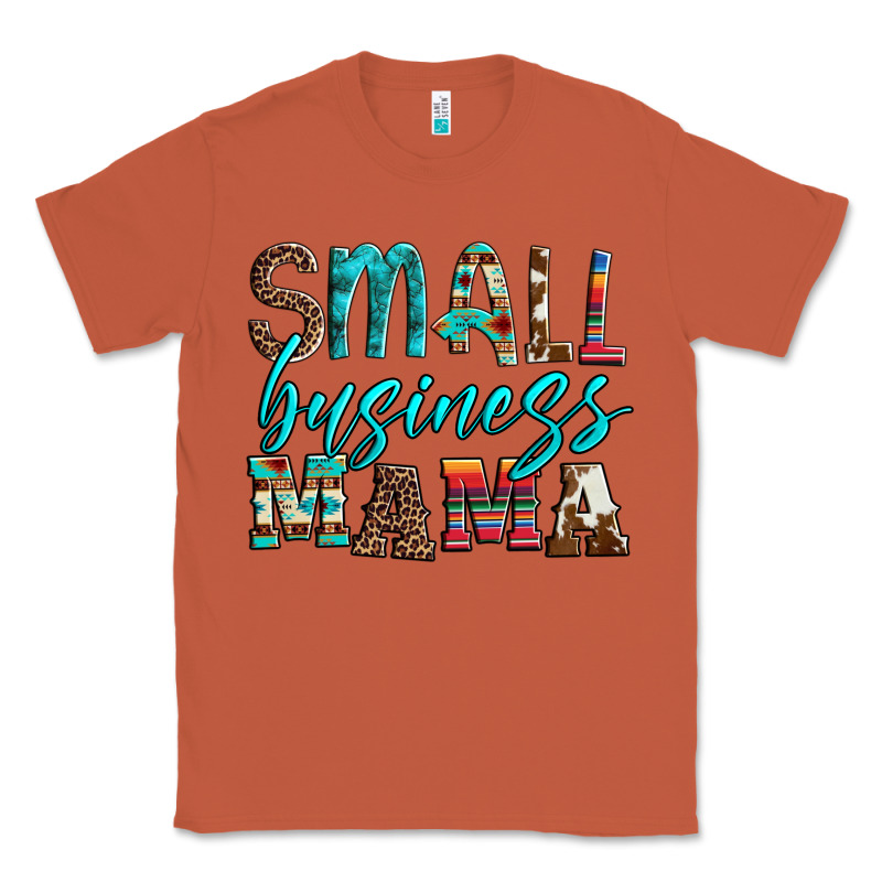 Small Business Mama Leopard Turquoise Aztec Serape Cowhide Classic Tee by Artiststas | Teevron