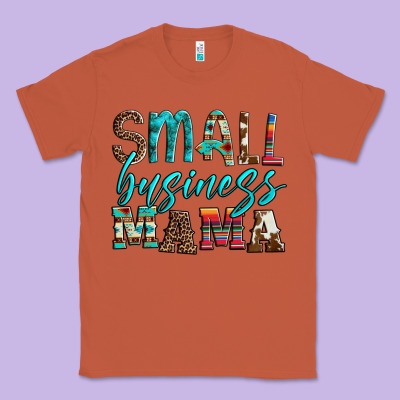 Small Business Mama Leopard Turquoise Aztec Serape Cowhide Classic Tee Designed By Artiststas