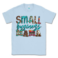 Dusty Blue small business mama leopard turquoise aztec serape cowhide Classic Tee - Artiststas