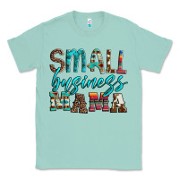 Seafoam small business mama leopard turquoise aztec serape cowhide Classic Tee - Artiststas