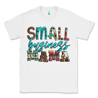 White small business mama leopard turquoise aztec serape cowhide Classic Tee - Artiststas