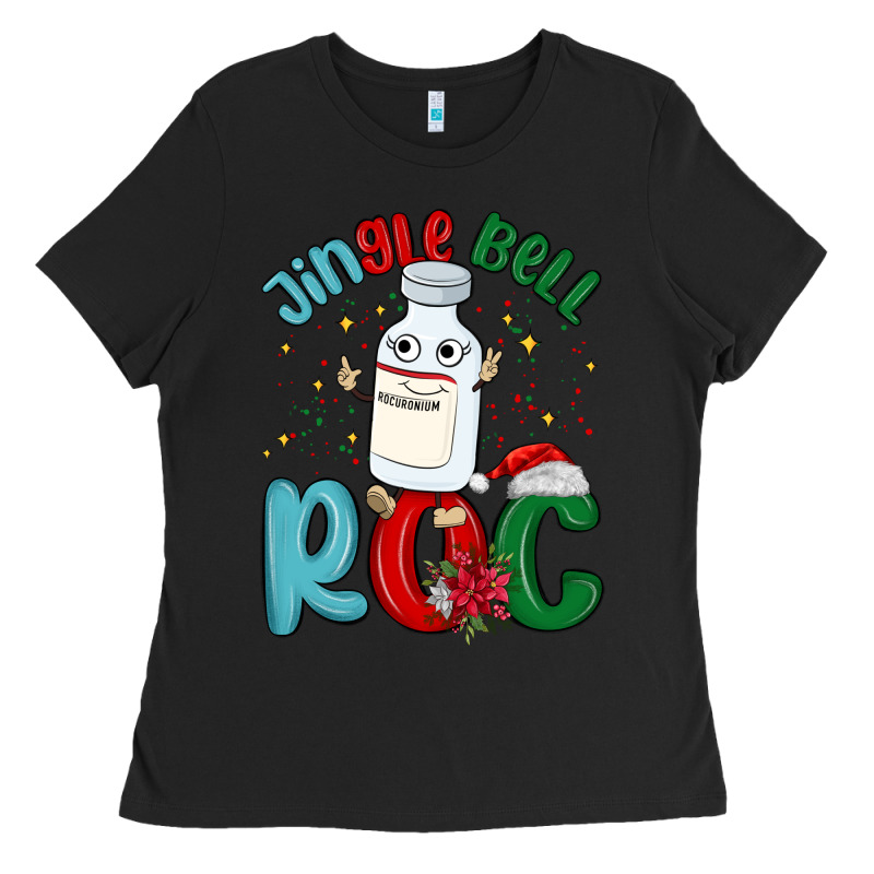 Jingle Bell Roc Ladies Tee by MaliasSmallBusiness | Teevron