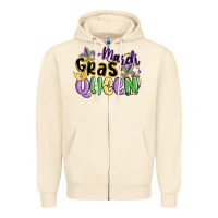 Sandshell mardi gras queen Zipper Hoodie - MaliasSmallBusiness