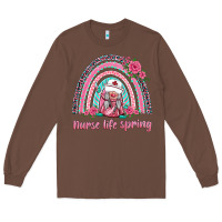 Chestnut nurse life spring rainbow Long Sleeve Tee - BarkalooDesign