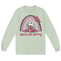 Matcha nurse life spring rainbow Long Sleeve Tee - BarkalooDesign